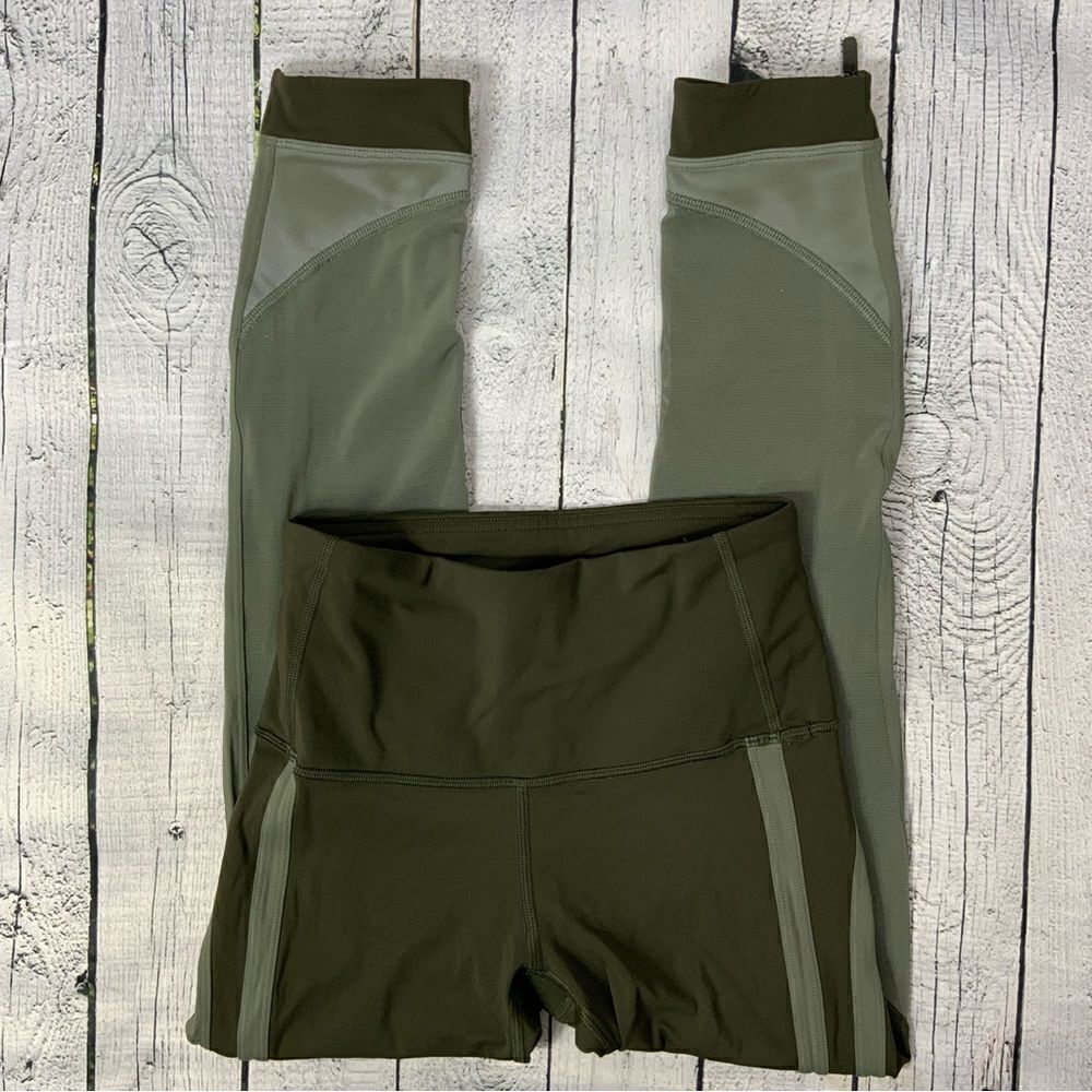 LULULEMON ATHLETICA Mesh Back crop leggings